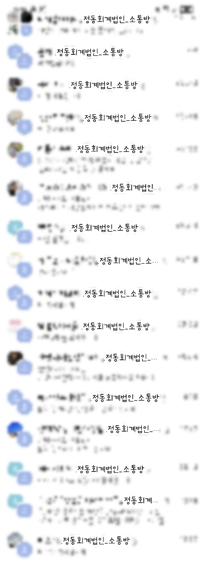 전용 대화방 예시