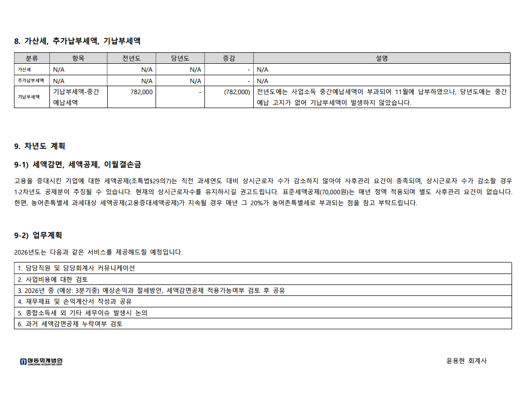 결산리포트 내지